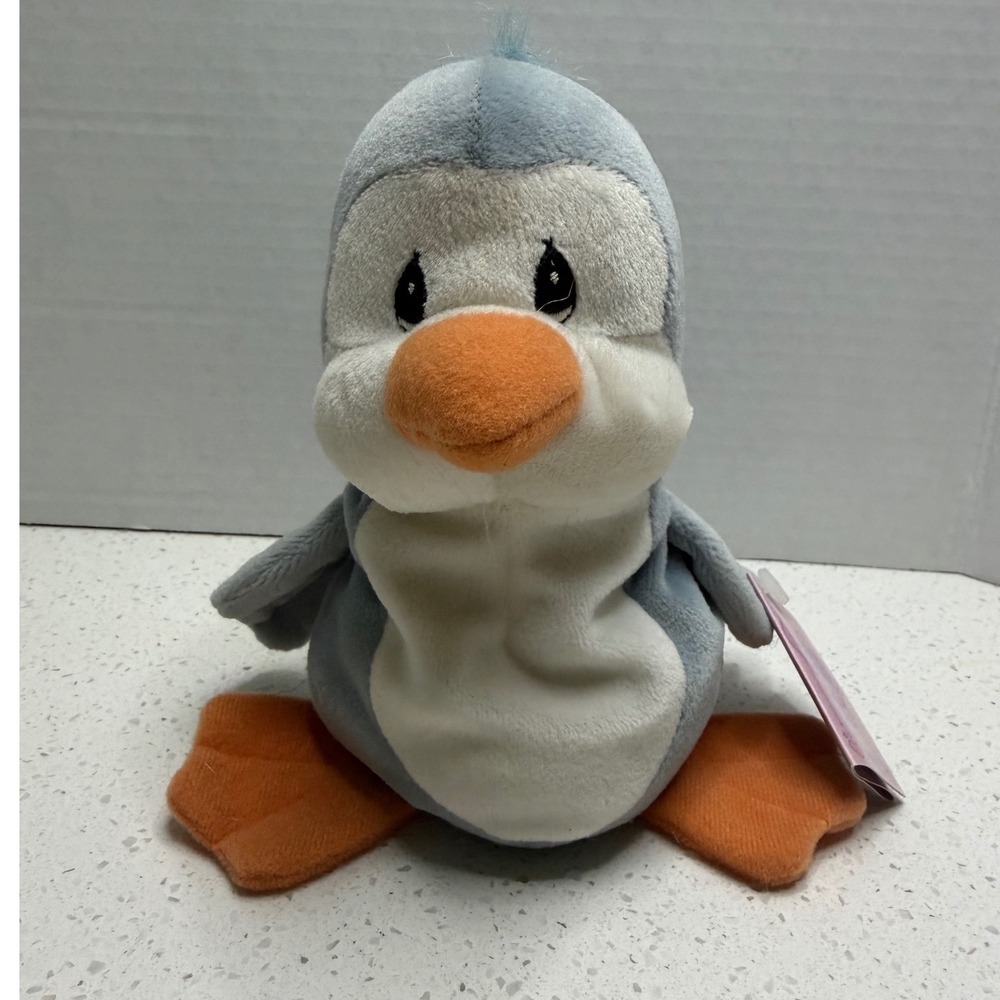 Precious Moments Tender Tails Penguin Plush Blue Enesco 471917 Vintage 1998 NWT